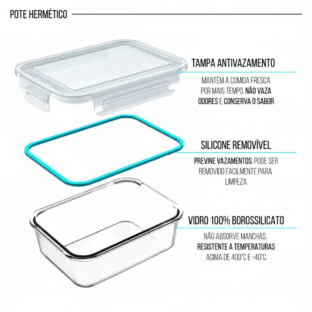 ¡Sólo Por Hoy | Kit 15 Frascos Herméticos de Vidrio + 10 Vasos de Vidrio Aruba de Regalo